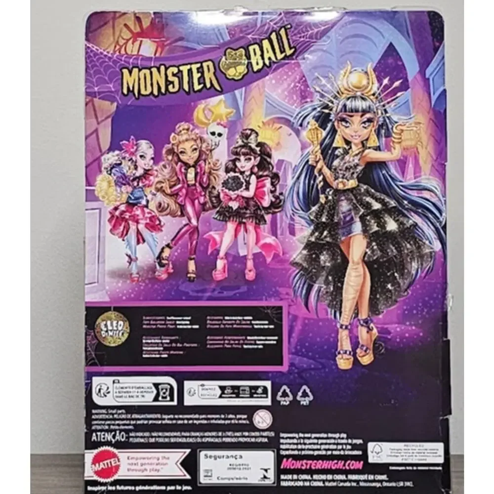 Monster High Monster Ball Cleo De Nile Doll Set - New in Box Complete G3